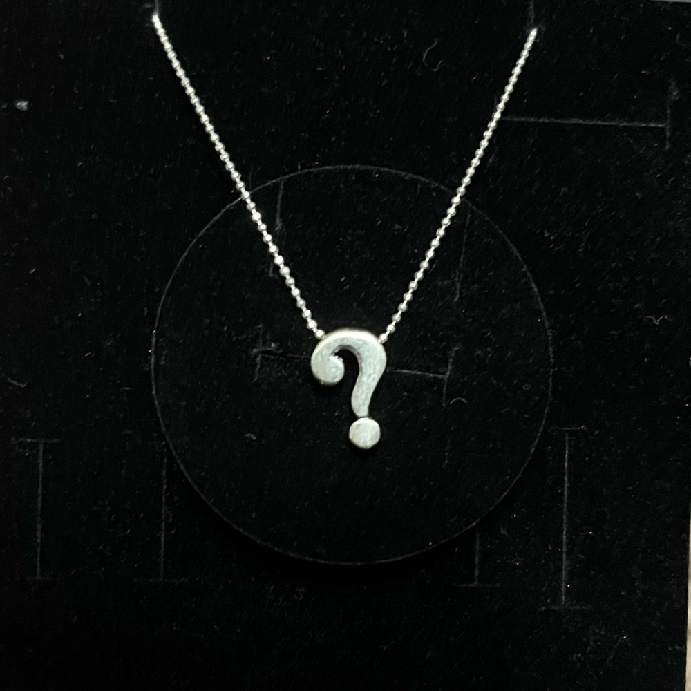 Silver Question Mark necklace